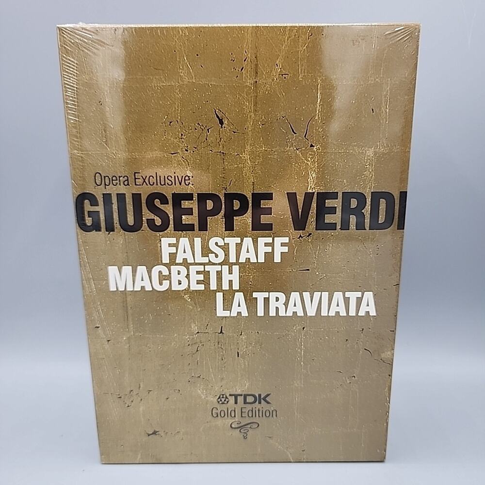 Opera Exclusive Giuseppe Verdi Falstaff Macbeth La Traviata TDK Gold Edition New